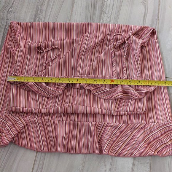 Vintage 1990s Lori M Collection Pink Ruffle Slip Dress - Picture 4 of 5